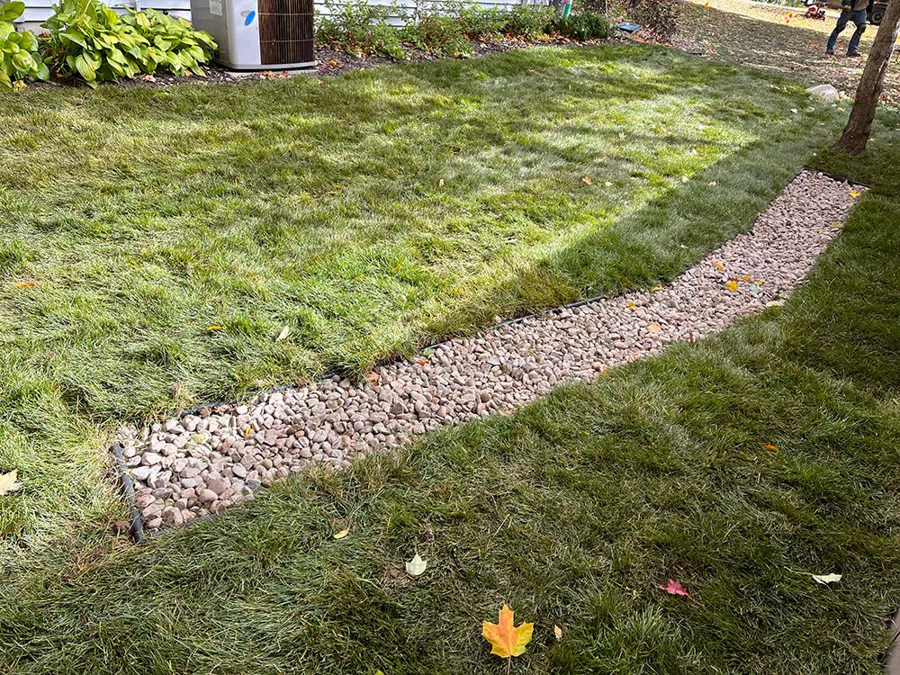 Finished French drain