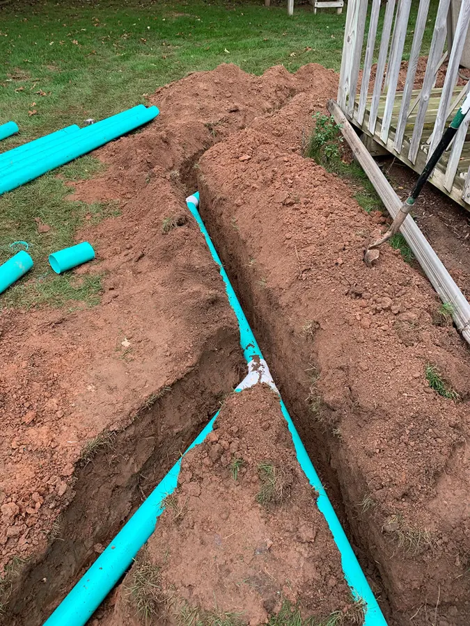 Greenway LS drainage installation photo 4